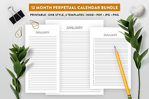 Perpetual Calendar Bundle