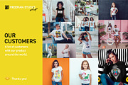 T-Shirt Mock-Up Set, a Shirt Mockup by Freeman Studio (Thumbnail 12 of 16)