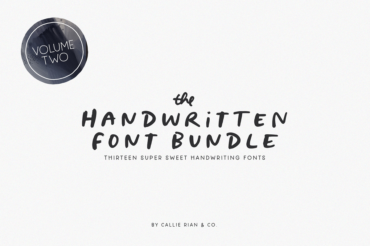 The Handwritten Font Bundle Vol. 2
