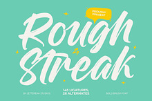 Rough Streak Bold Brush Font