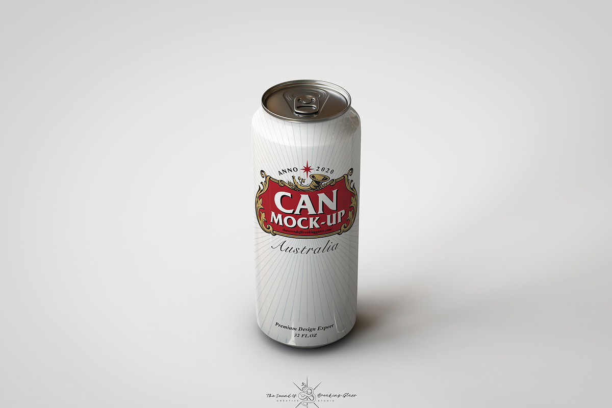 Crowler Beer Can | Soda Can Mock-Up, a Cups & Container Mockup by TSOBG (Photo 5 of 14)