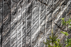 View of a marble quarry face