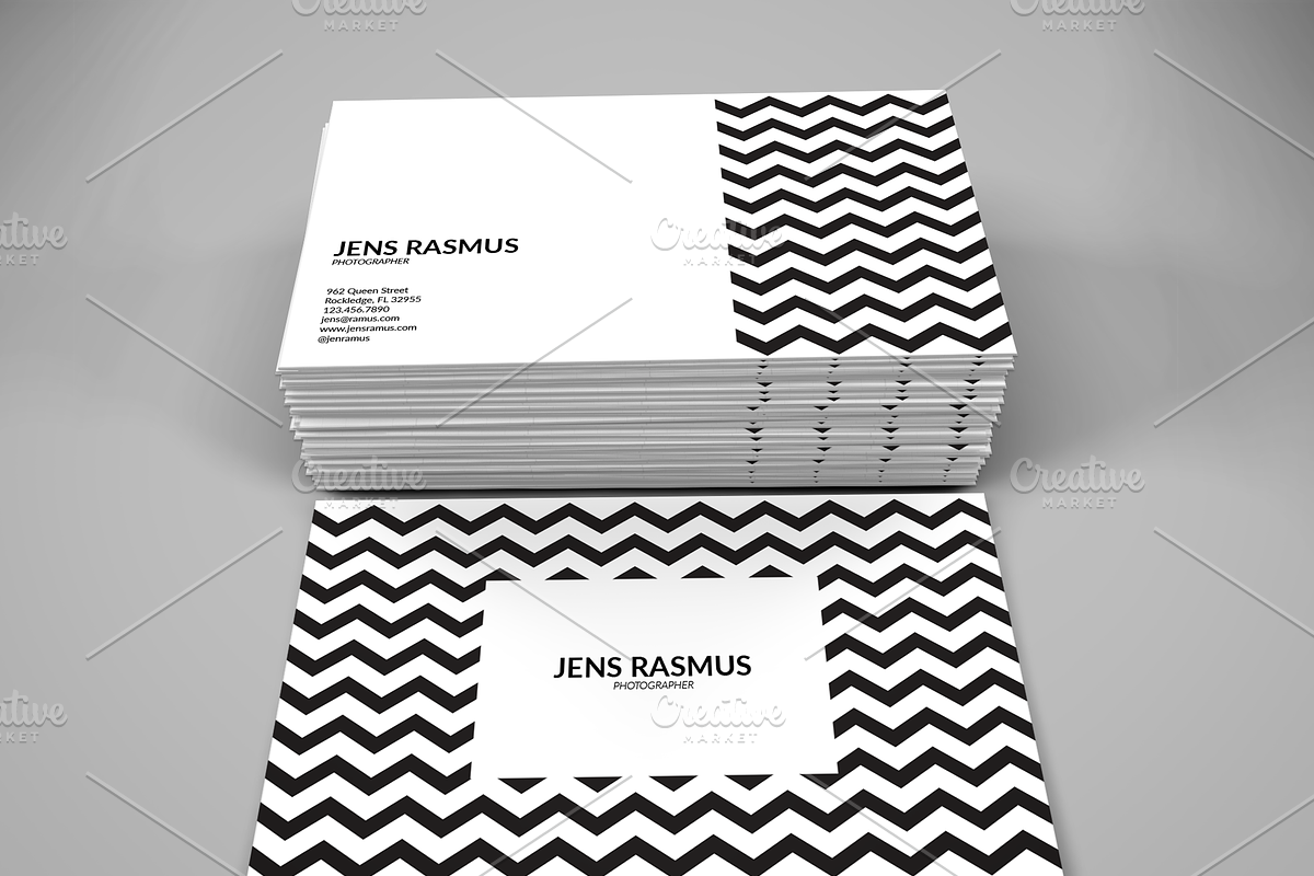 Jens Rasmus Business Card Template, a Business Card Template by D | S Creative Design (Photo 2 of 4)