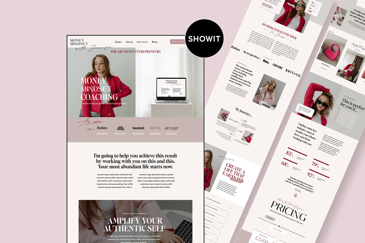 Showit Website Template for Coaches, a Websites & App Template by Field Digital (Photo 1 of 11)