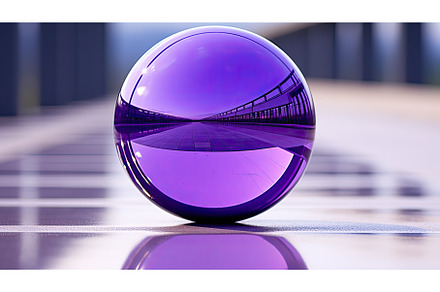 reflective purple sphere ai, a Background Photo by pikepicture