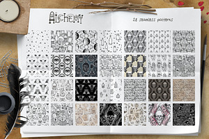 100 ALCHEMY. Magic Vector Set.