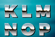 Muscle Car Chrome letters, an Outline Icon by Tashal (Thumbnail 4 of 8)
