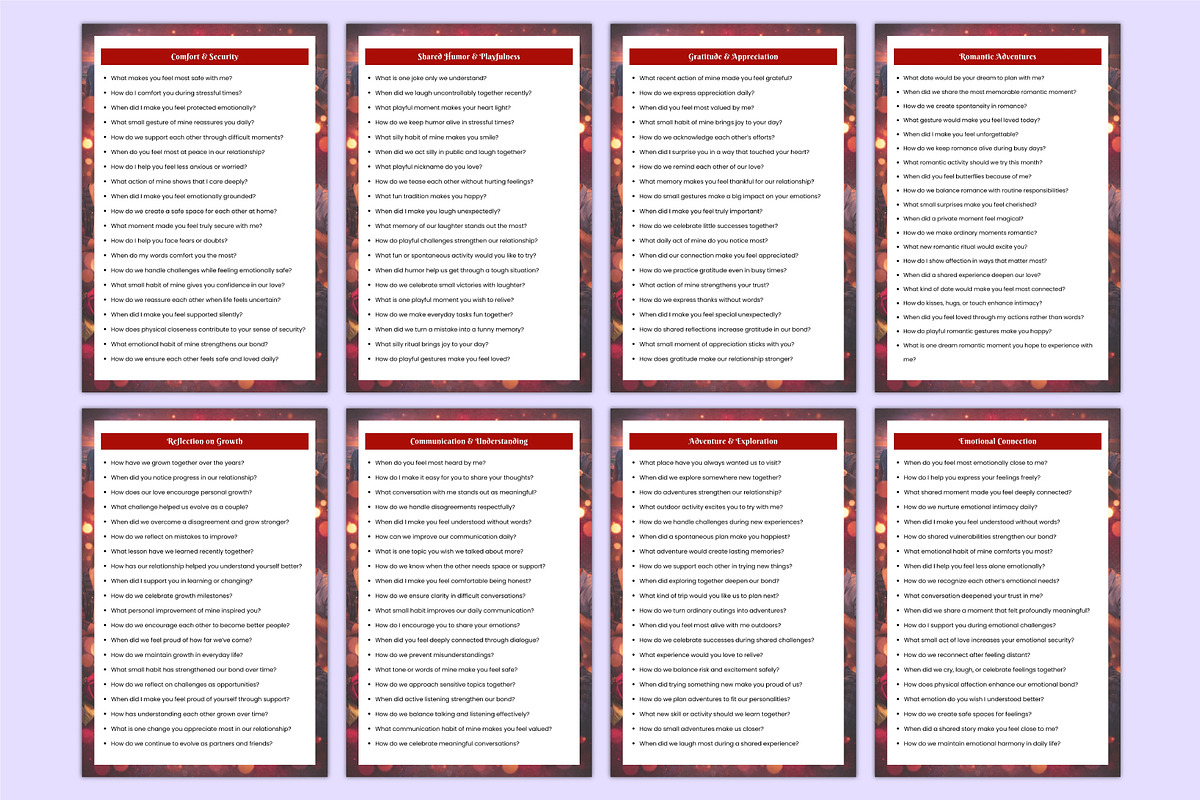 1000 Couples Prompts Book Canva, a Stationery Template by Mustafiz (Photo 7 of 8)