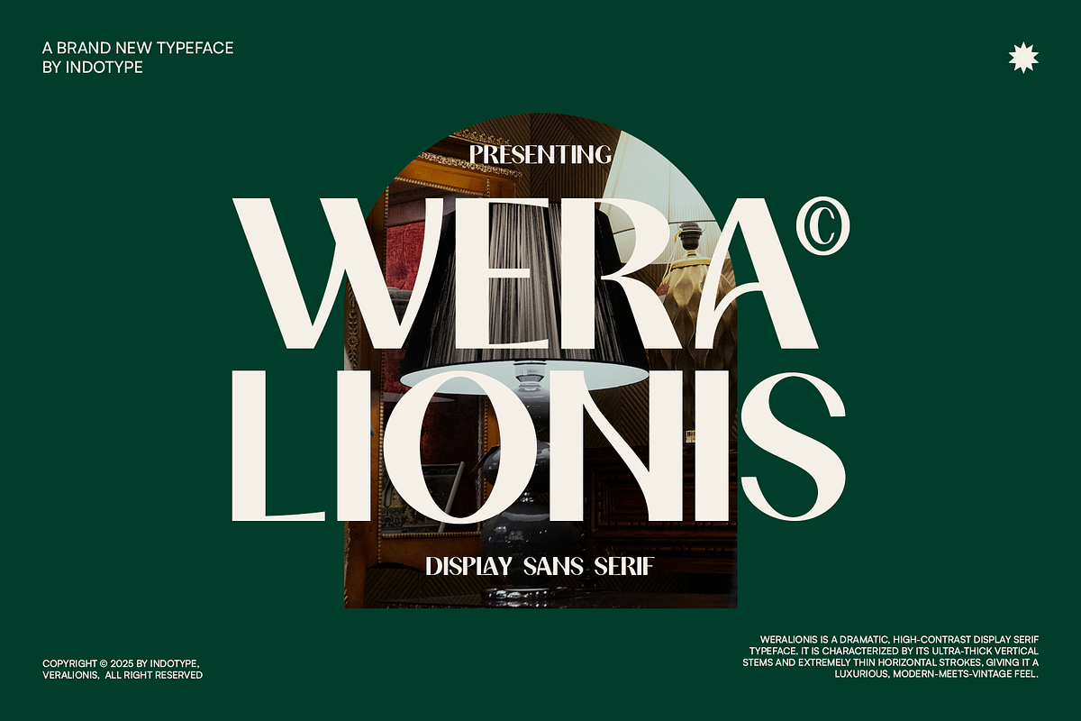 Weralionis - High Contrast Sans, a Sans Serif Font by Indotype Foundry (Photo 1 of 10)