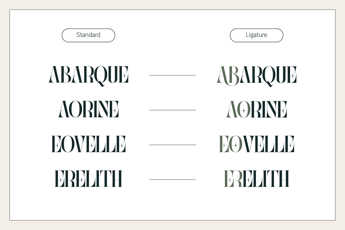 Abogia - Modern Serif Logo Font, a Serif Font by Nirmana Visual (Photo 9 of 16)