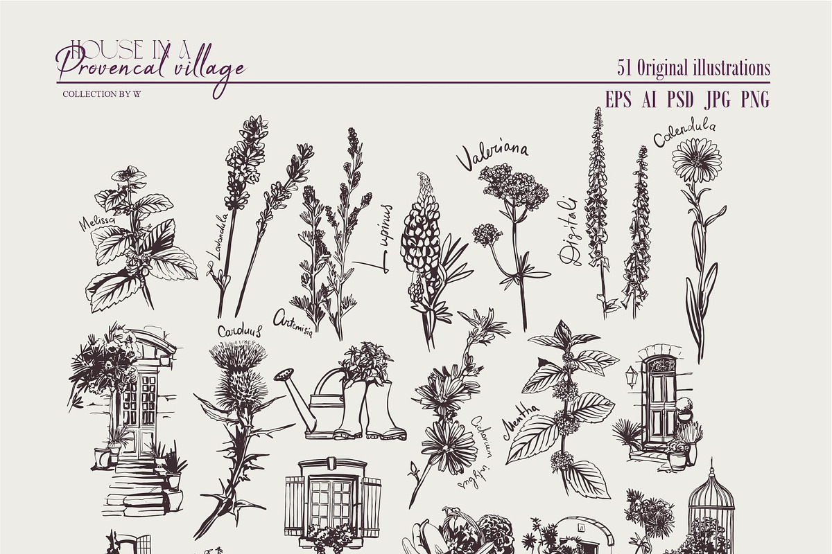 House in a Provençal village, an Object Graphic by Collection by VY (Photo 5 of 13)