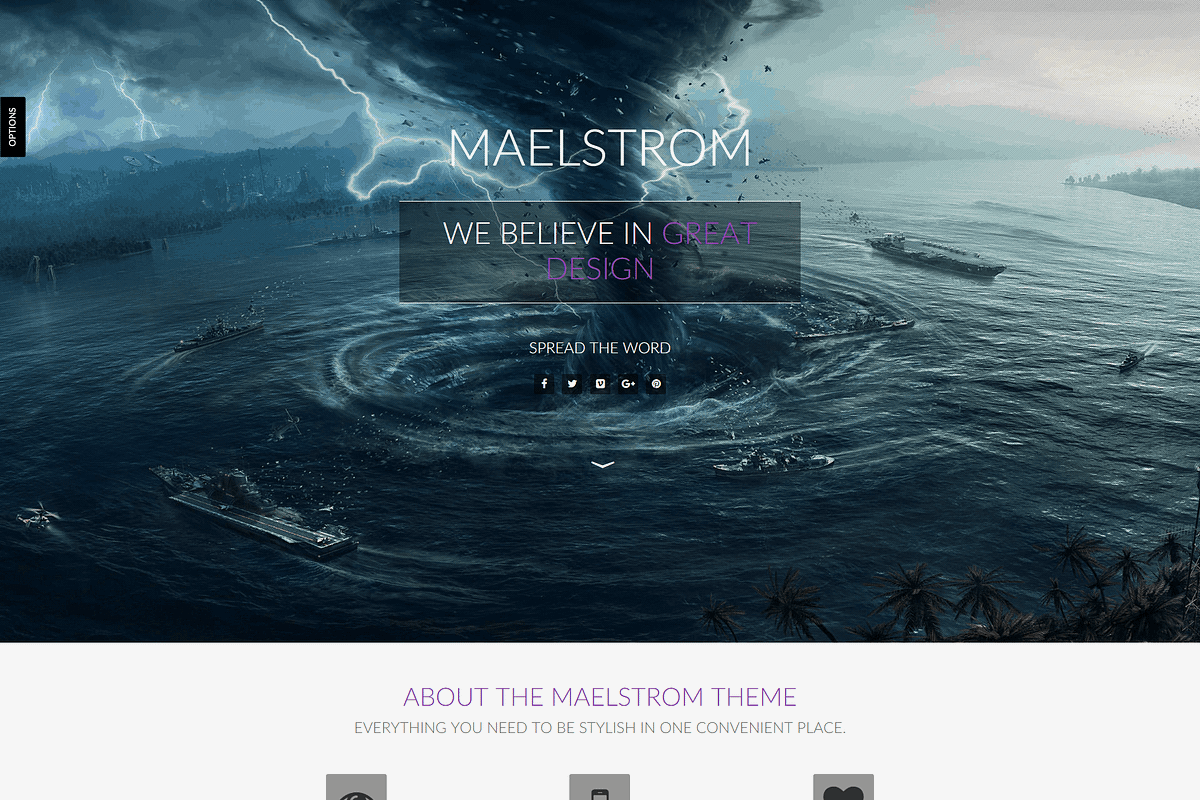 Maelstrom: Powerful Website Template, a HTML Template by Devero (Photo 3 of 9)