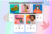 Podcast cover icons set, an Outline Icon by PixelAesthetic (Thumbnail 5 of 5)