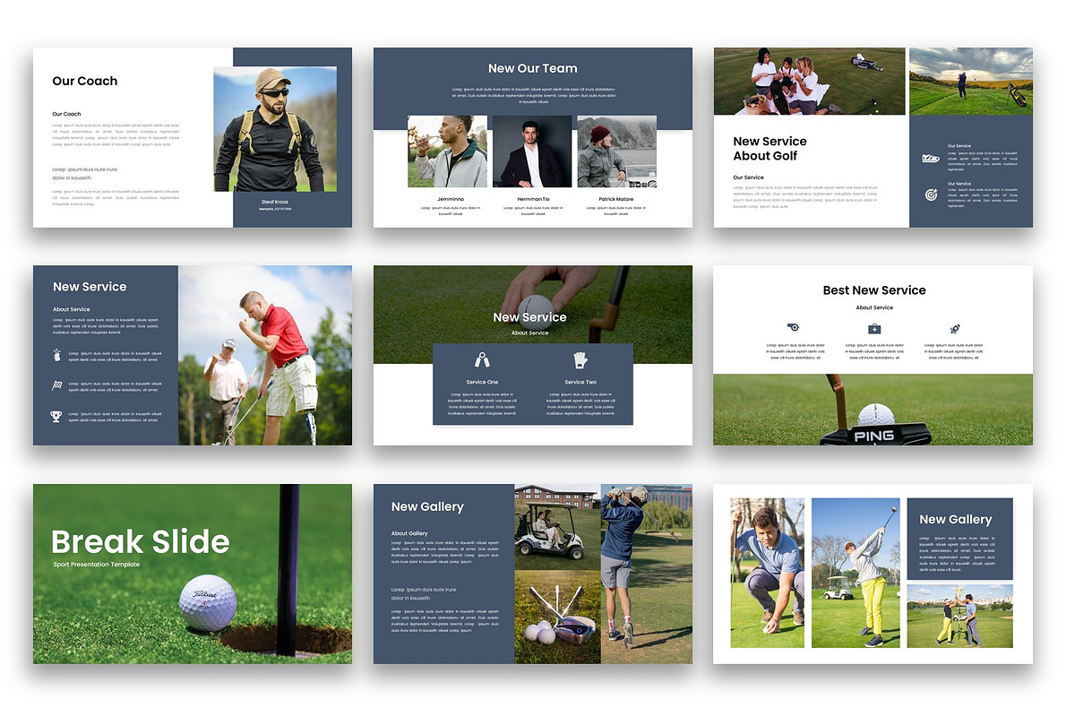 Golfclub – Sports Google Slide, a Presentation Template by kreatifreya (Photo 4 of 5)