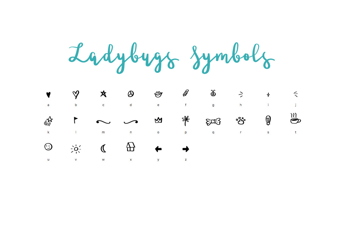 Ladybugs Script Font, a Script Font by PARAMAJAN (Photo 10 of 11)
