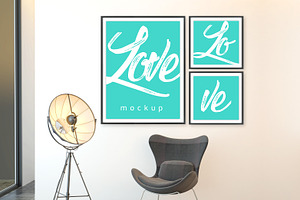 Set Of 3 Mock-ups Frames