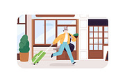 Anthropomorphic animals travel set, an Animal Illustration by PaperTrident (Thumbnail 3 of 12)