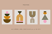 Mid-Century Modern Posters, a Decorative Illustration by Léo Alexandre (Thumbnail 5 of 11)
