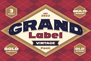 Grand Label - Font with Bonus, a Serif Font by Gleb Guralnyk (Thumbnail 3 of 7)