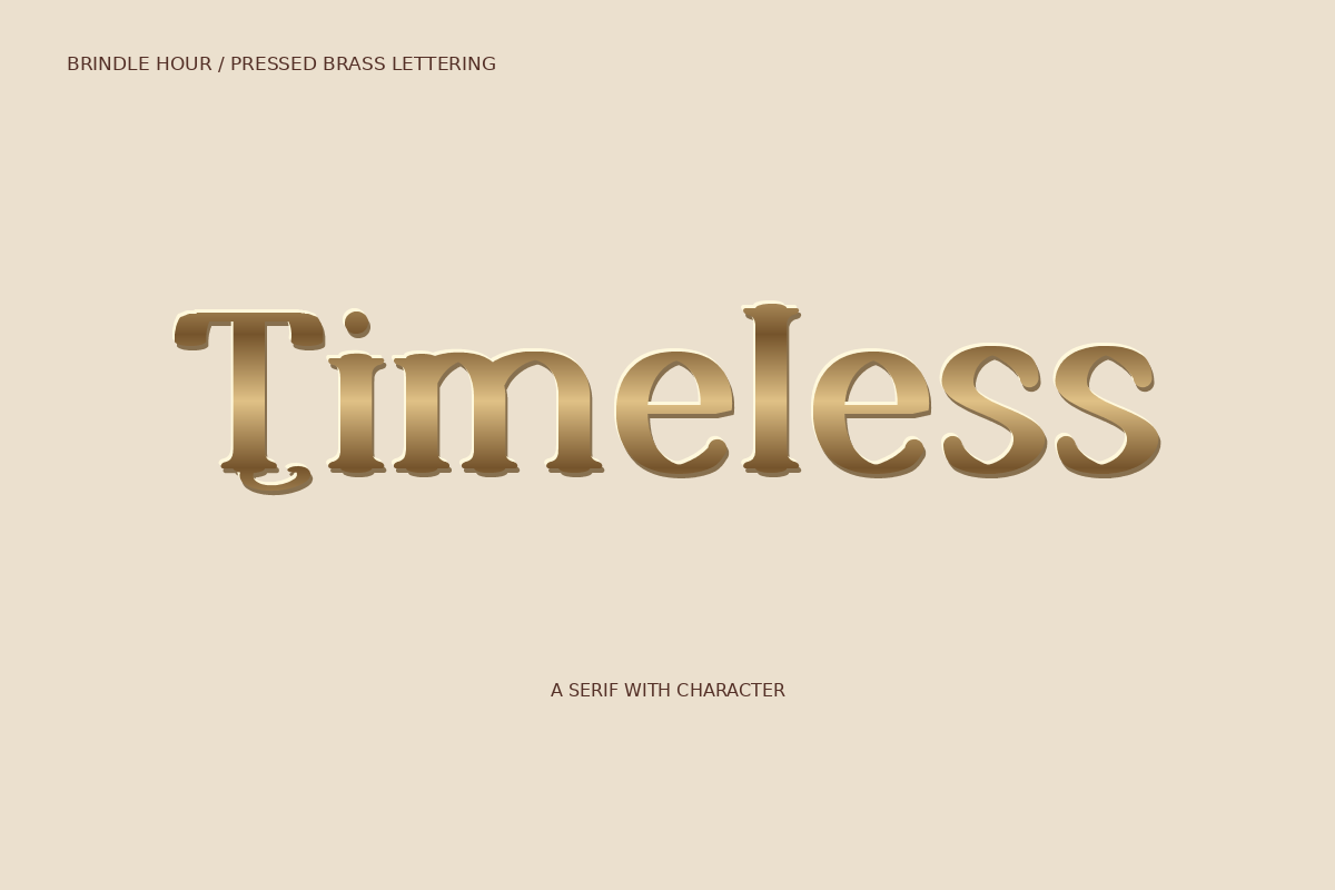 Brindle Hour — Warm Retro Serif, a Serif Font by Colorsfav (Photo 9 of 11)