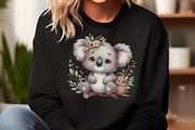 Cute Watercolor Koala Clipart, an Illustration by DreamCafeArt (Thumbnail 6 of 7)