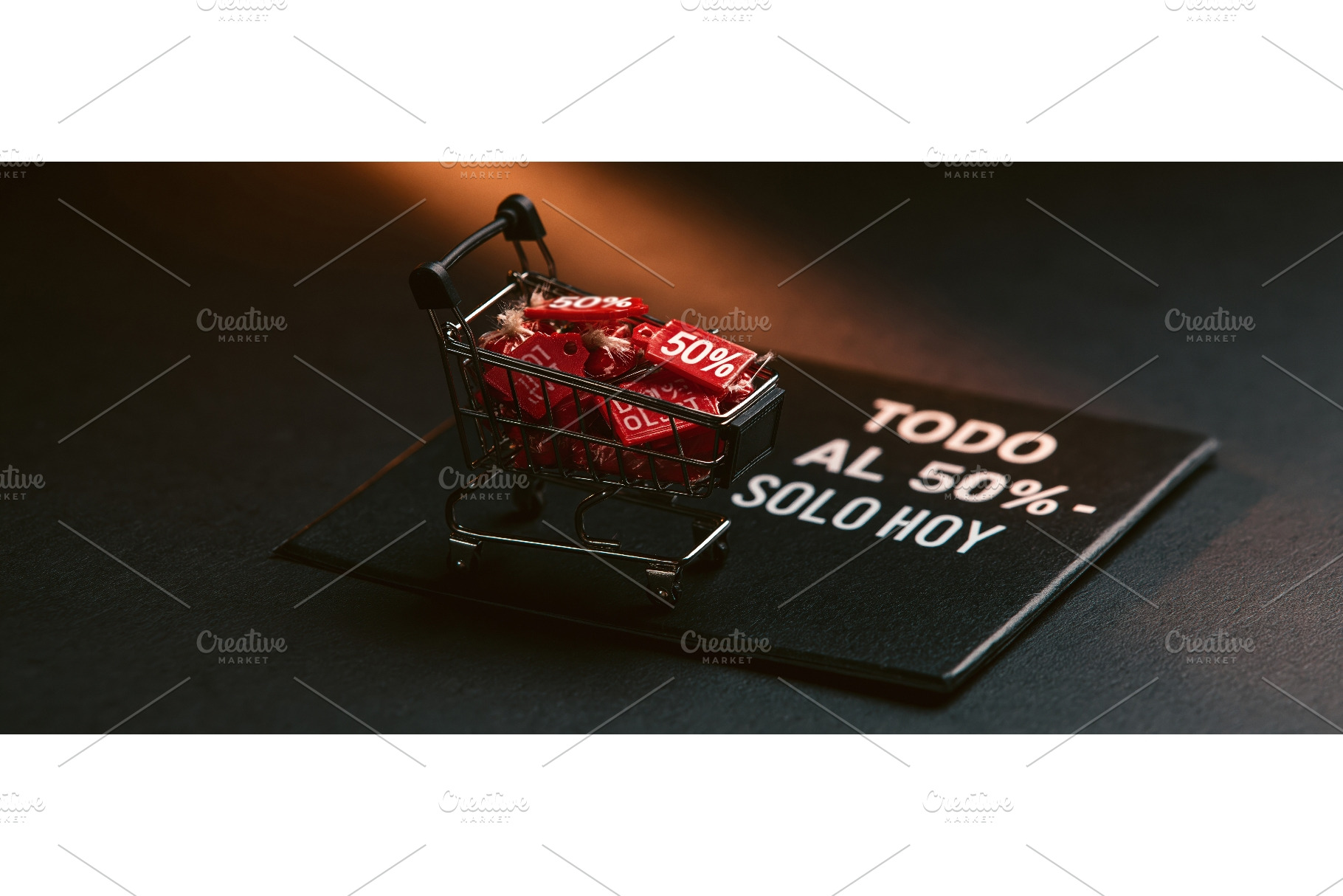 Miniature Shopping Cart Overflowing, a Business Photo by piter.goskov