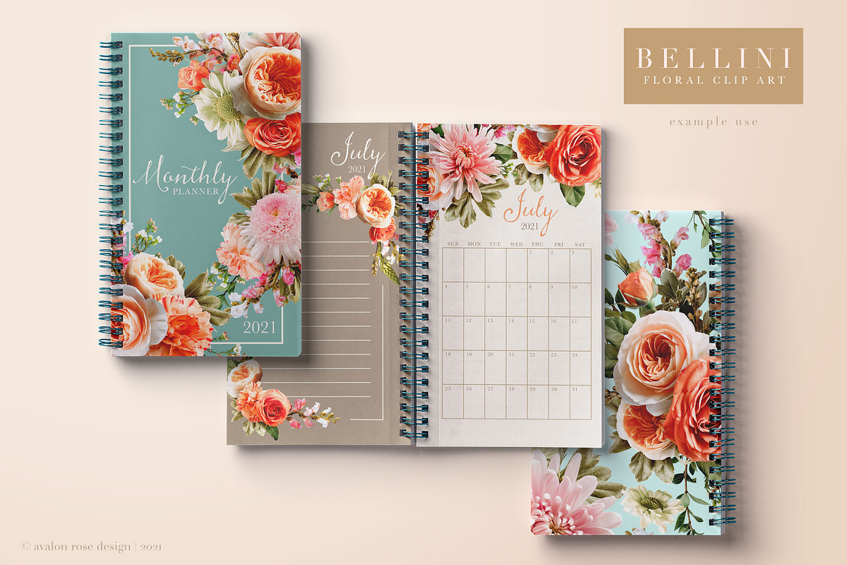 Bellini Floral Clip Art Collection, an Object Graphic by Eclectic Anthology (Photo 9 of 17)