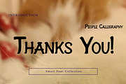 People calligraphy, a Script Font by Wow Magic (Thumbnail 3 of 3)