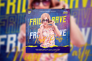 Friday Rave Night Party Flyer, a Flyer Template by Teetouch Graphics (Thumbnail 1 of 3)