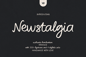 Newstalgia - Handwritten Font Script