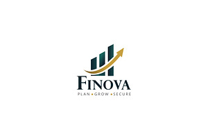 Finova Finance Logo Template, a Branding & Logo Template by SANB