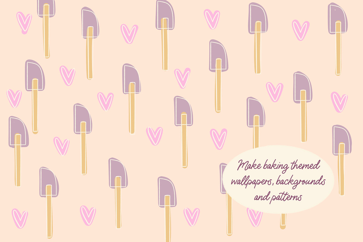 Baking Supplies Procreate Stamp Set, a Brushes & More by Sometimes Crafter Studio (Photo 6 of 6)