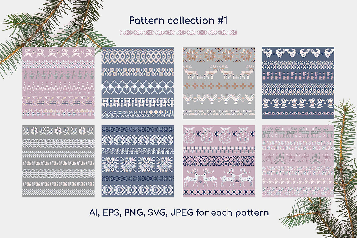 Scandi knit ornaments collection, an Animal Illustration by Gray Cat Graphics (Photo 11 of 18)