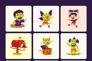 50 Halloween Character Illustrations, a Seasonal Illustration by Prosymbols (Thumbnail 8 of 9)