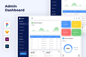 Admin Dashboard, an UI Kit Template by ENATIVE