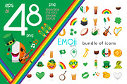 Saint Patrick Day Emoticons, an Emoji Icon by Moonery's (Thumbnail 1 of 2)