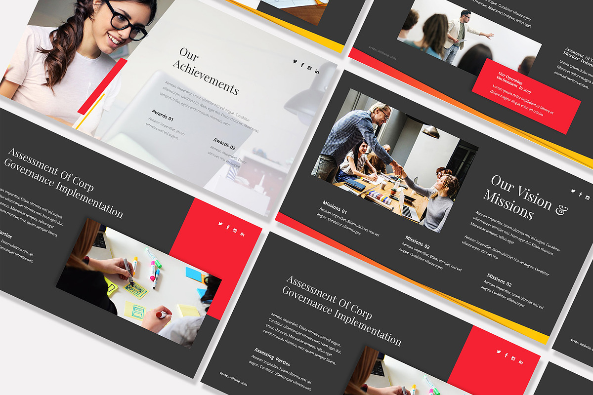 Annual Report Powerpoint Template, a Presentation Template by temphall (Photo 8 of 8)