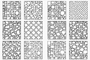 Mosaic Pattern Coloring Pages, a Print Template by Lamia Emad (Thumbnail 4 of 4)