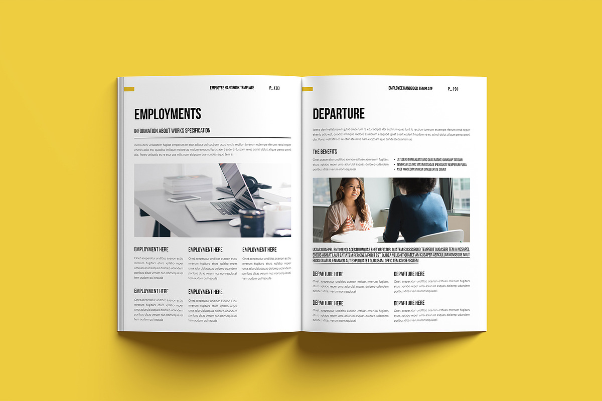 Employee Hand-Book || Canva Template, a Brochure Template by GoldenGrid Studio (Photo 6 of 11)