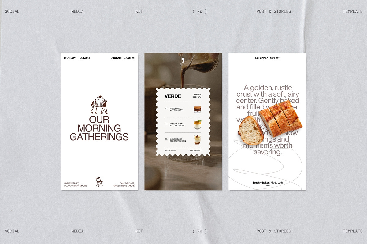 BREW | Instagram Post & Story (I), a Social Media Template by Prapti Design (Photo 4 of 10)