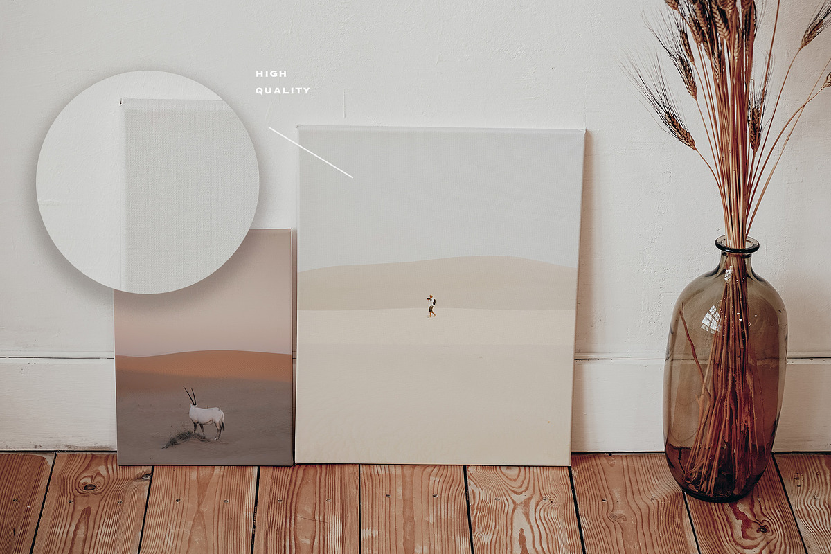 Artwork Canvases Mockup, a Print Template by Artcoast Studio (Photo 2 of 6)