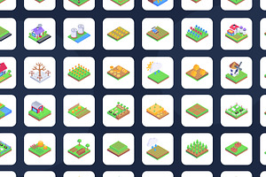 100 Isometric Farm Icons