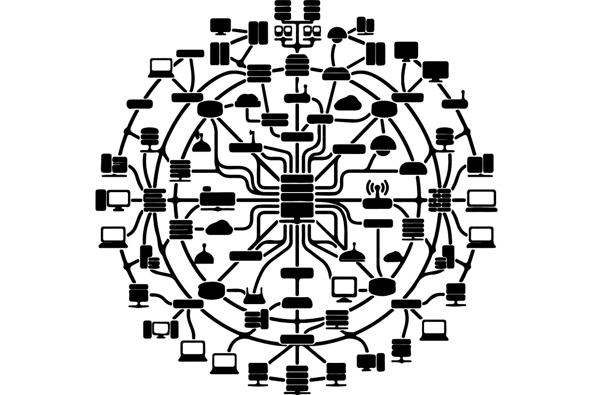 Abstract technology and network, a Technology Illustration by abu67222 (Photo 10 of 13)