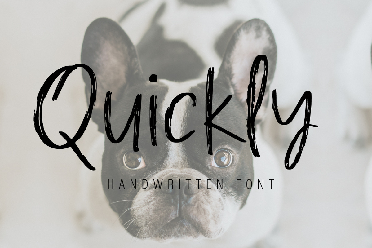 Quickly | Handwritten Font