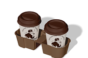 Coffee Paper Cup Mockup, a Cups & Container Mockup by Bartama Graphic (Thumbnail 2 of 4)