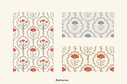 Romantic Damask Blooms, a Pattern Graphic by AnnaEshka (Thumbnail 2 of 2)