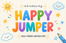 Happy Jumper - Child Cartoon Font