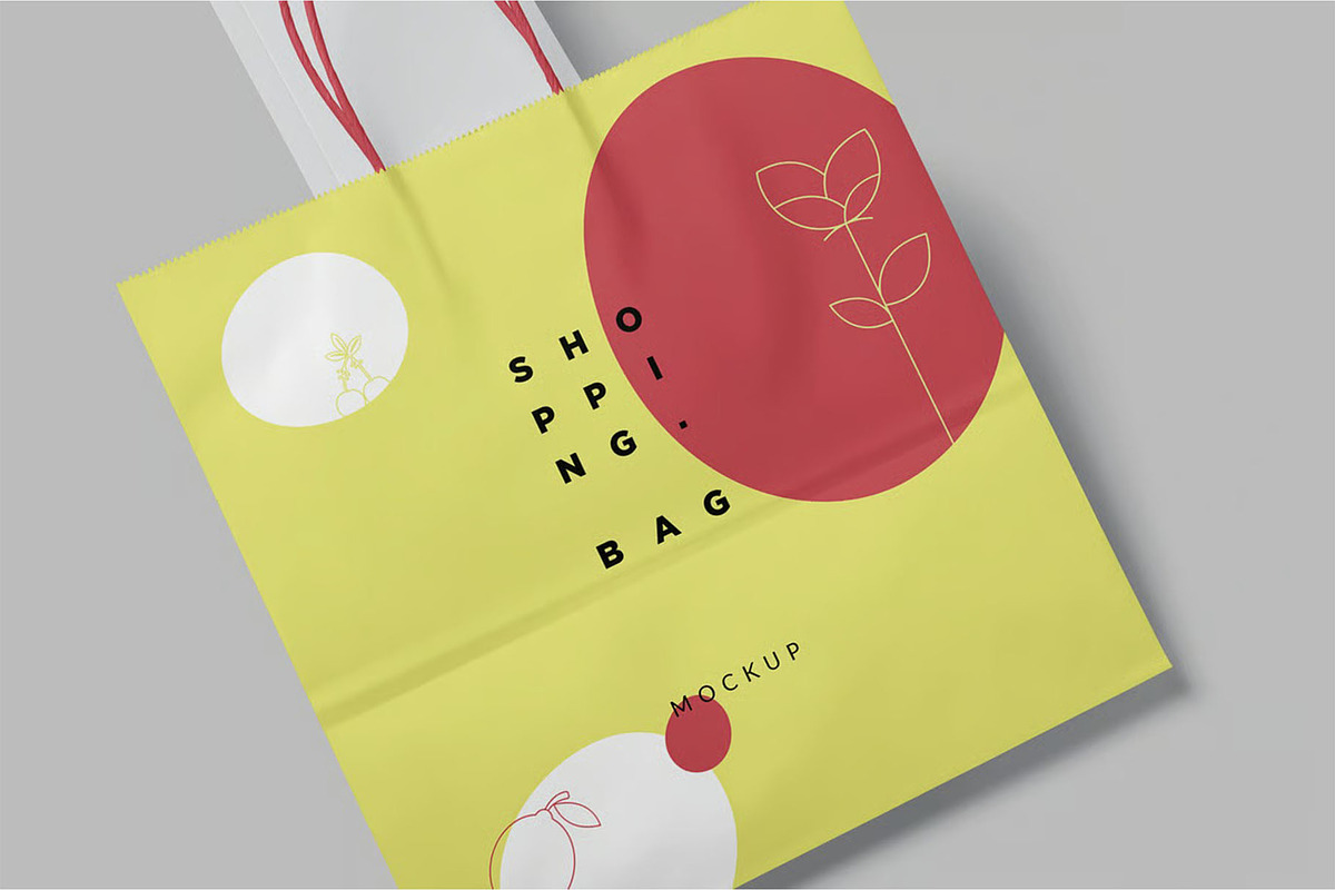 Shopping Bag Mockup, a Packaging Mockup by megostudi0 (Photo 2 of 8)