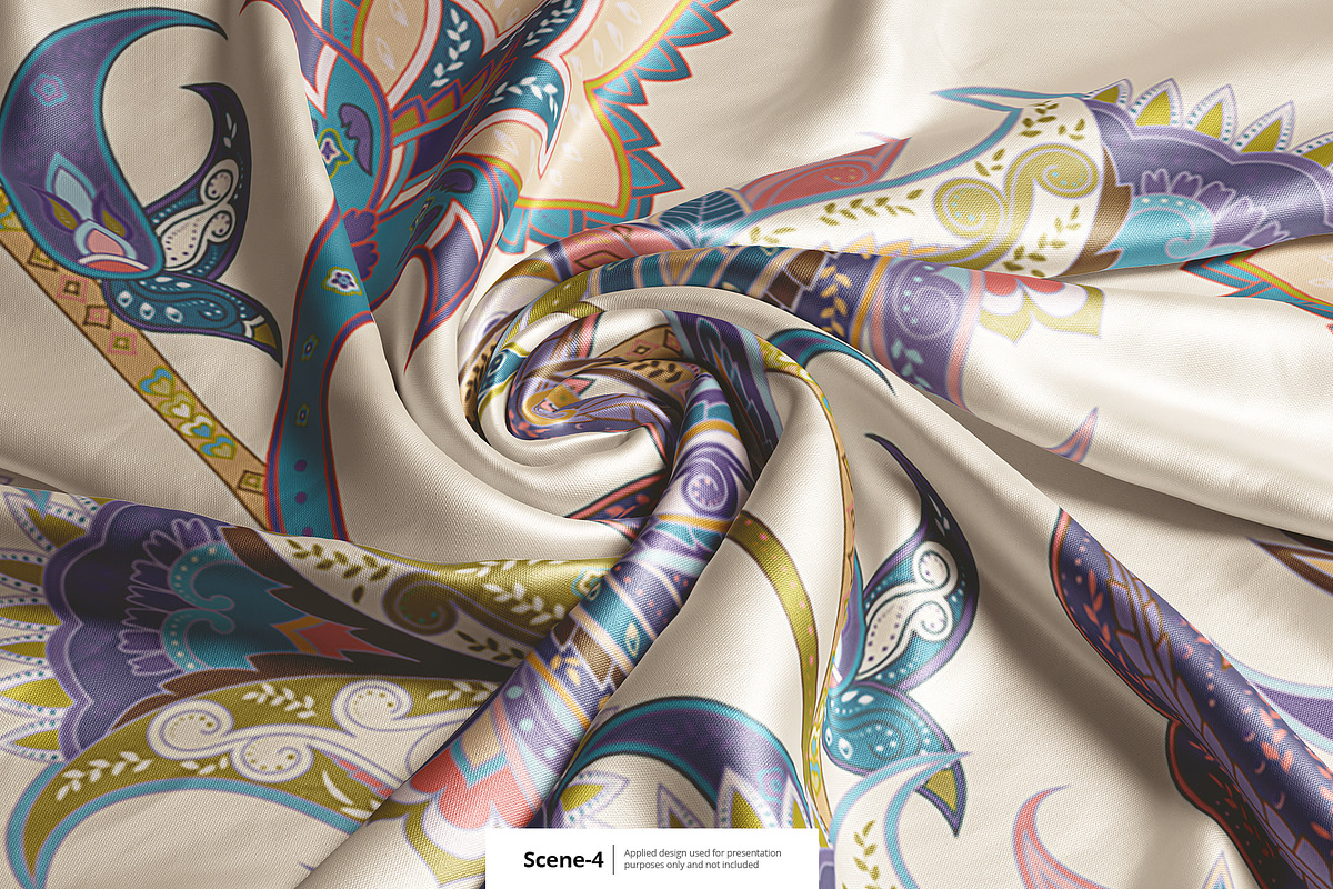 Silk Closeup Mockup Set, a Print Template by WebAndCat (Photo 5 of 7)