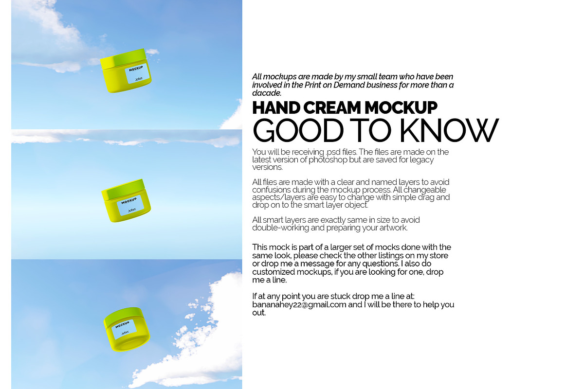 Hand Cream Tube Mockup Bundle, a Packaging Mockup by Banana Mockups (Photo 6 of 6)